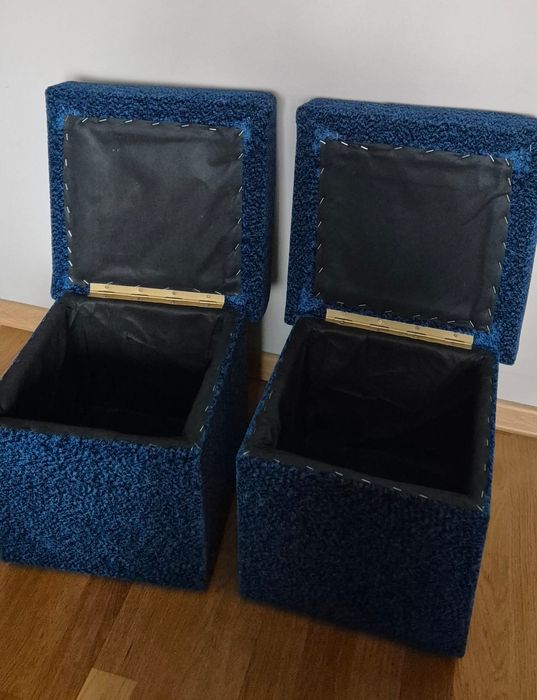 2x pufy zschowkiem