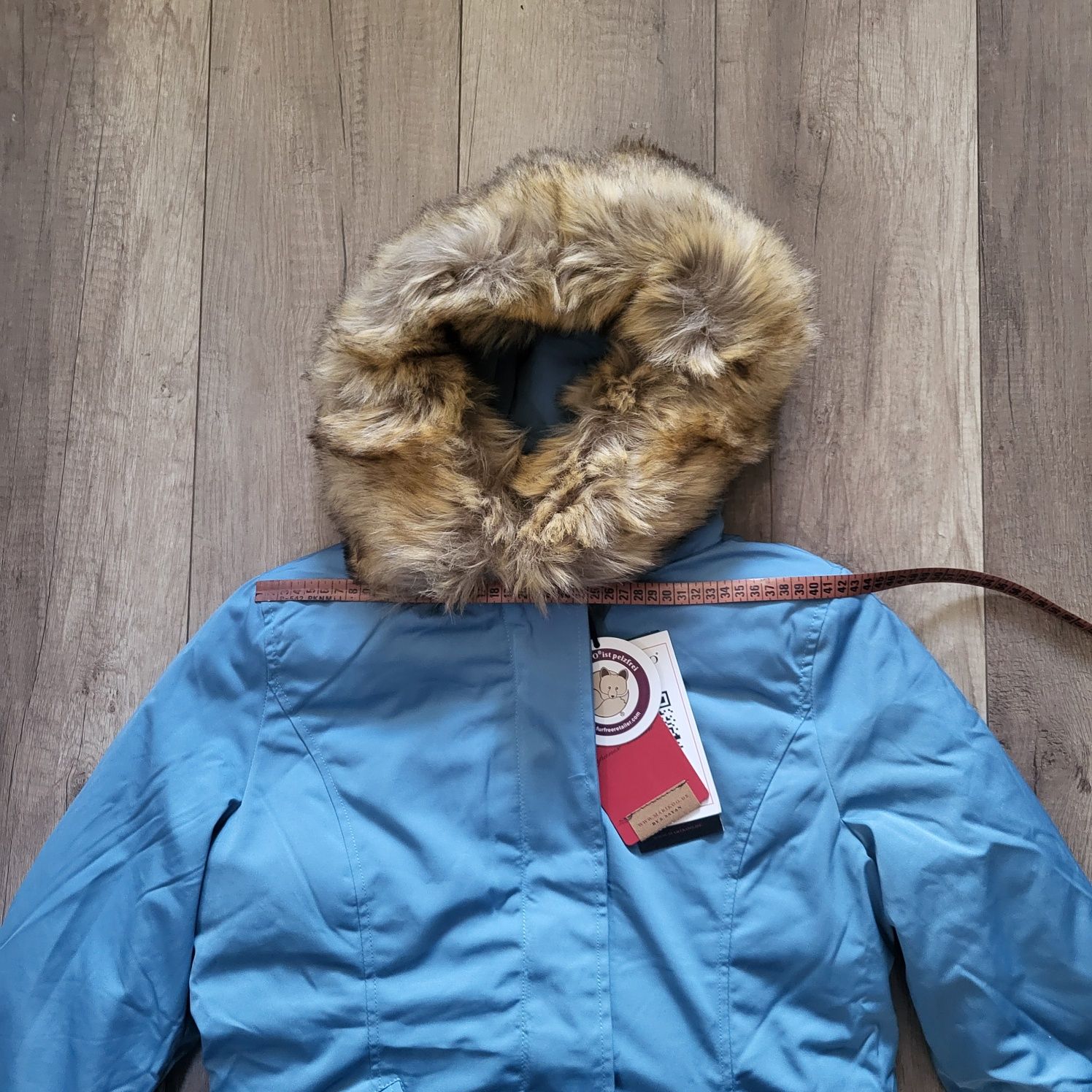 Kurtka zimowa Parka damska Marikoo 36S Karmaa jasny niebieski