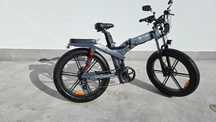 ENGWE X26 - Bicicleta elétrica dobrável com suspensão tripla