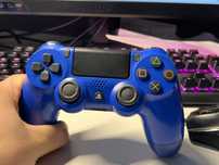Pad PS4 Kontroler ORYGINALNY Odświeżony PlayStation 4 Niebieski Blue