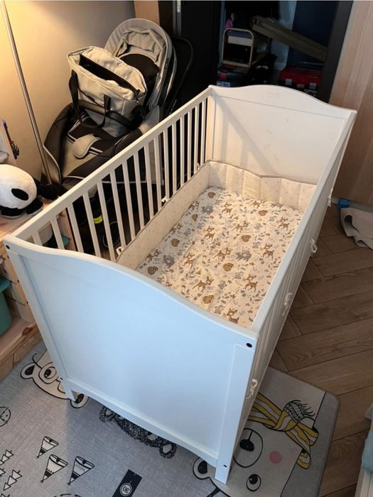 Łóżeczko Smagora + materac Hilding dobranocka