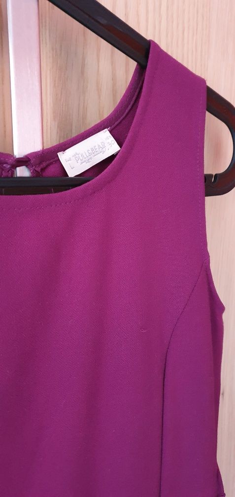 Vestido roxo L (Pull & Bear)