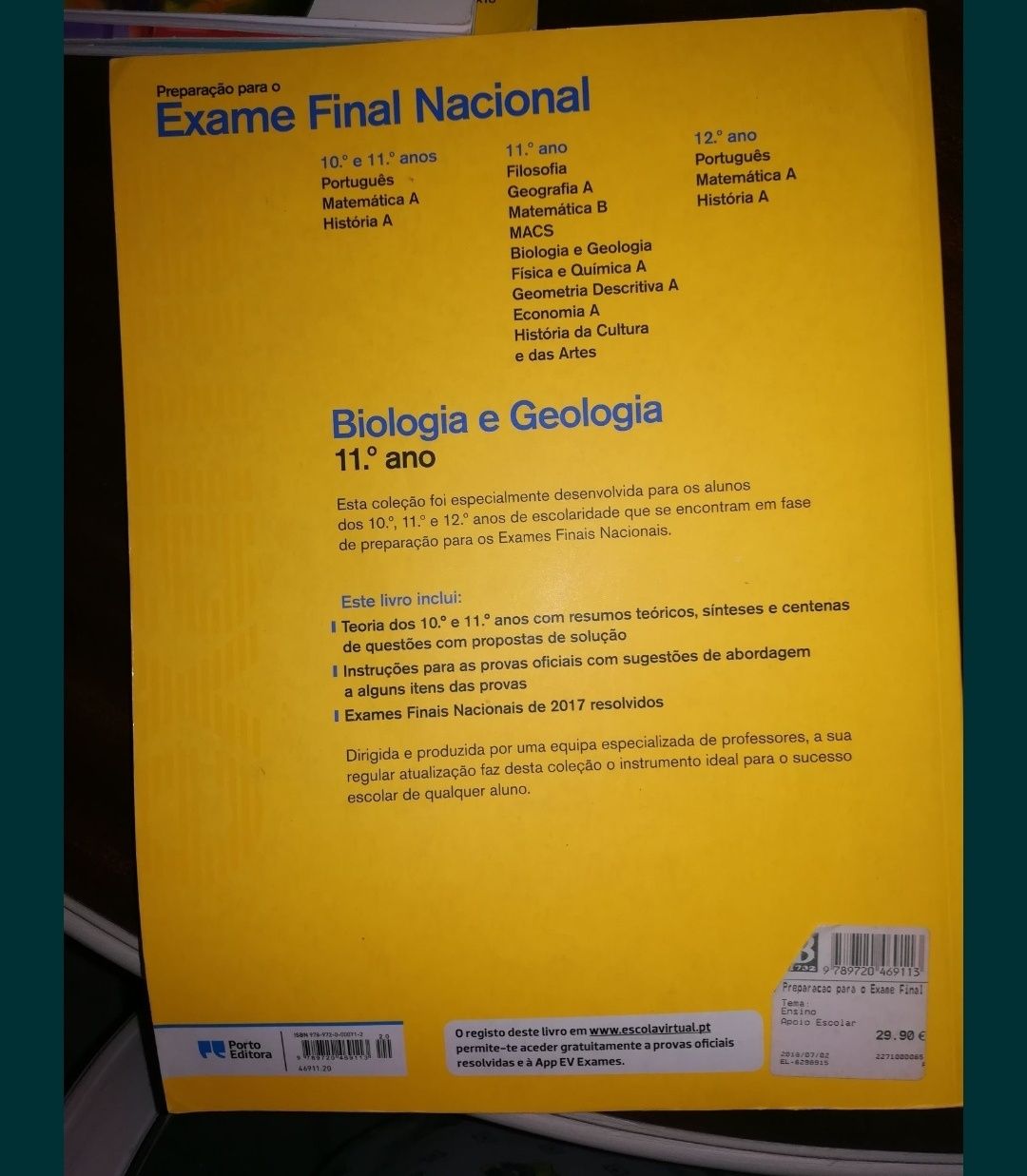Livro de Biologia e Geologia Exame