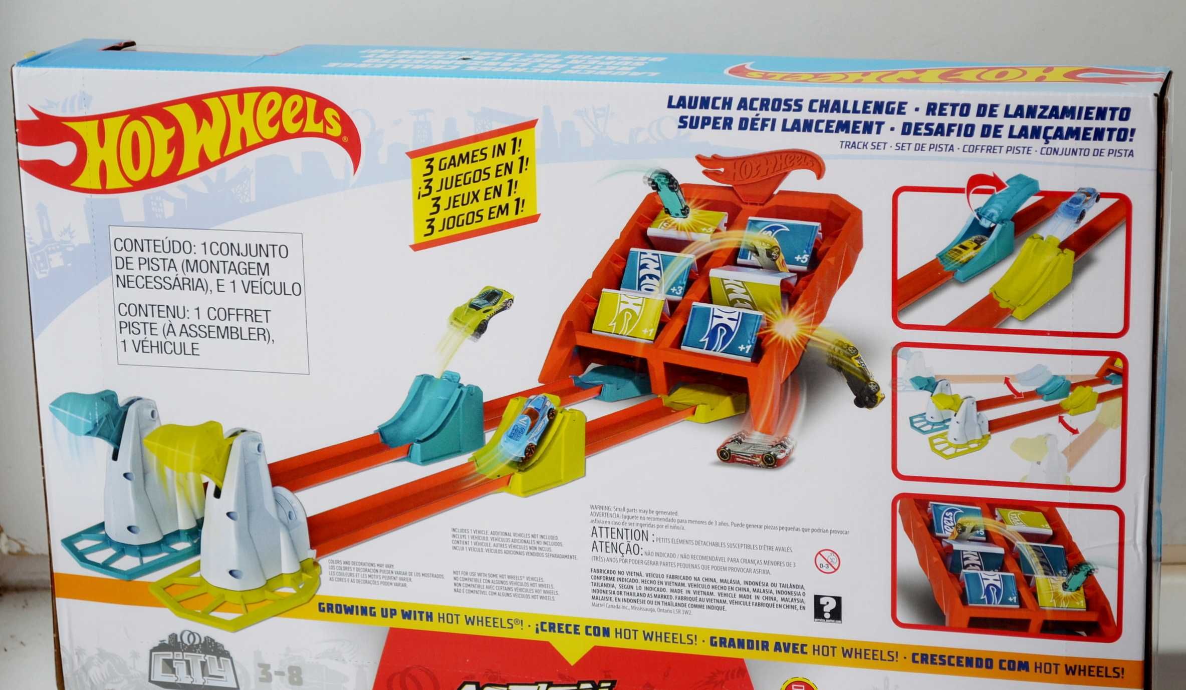 трек Hot Wheels Launch Across Challenge пуск стрибки трамплін перегони