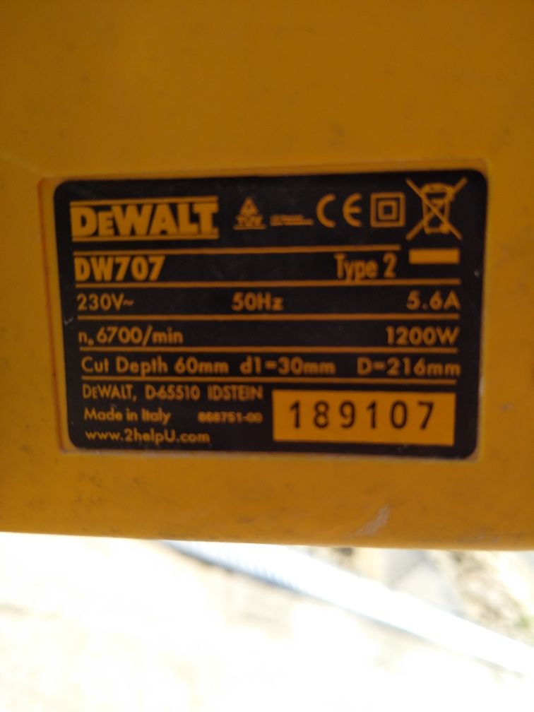 Piła ukośnica dewalt DW 707