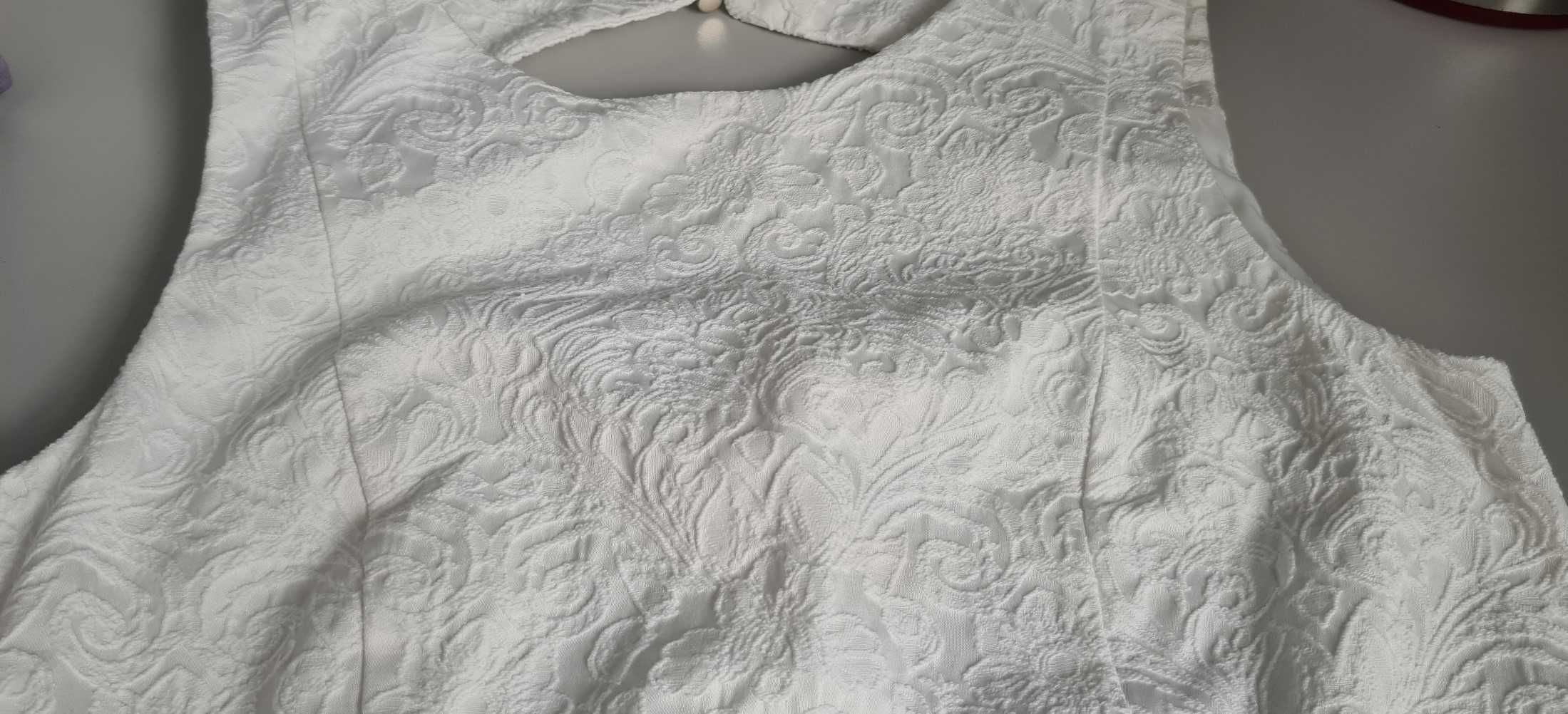 H&M biała elegancka sukienka roz 40