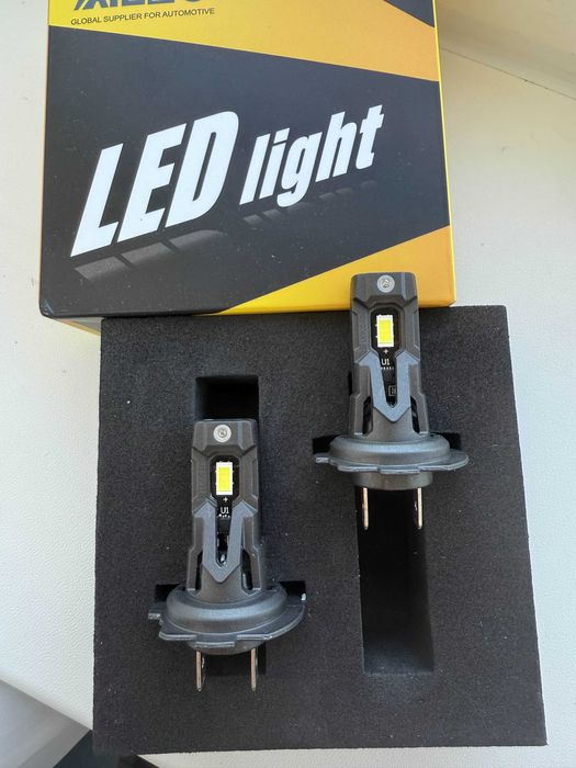 AILEO Led Лампа автомобильная H7, Светодиодные лед лампочки н7 (2шт)
