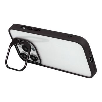 Tel Protect Kickstand case + szkło na aparat lens Iphone 15 Pro czarny