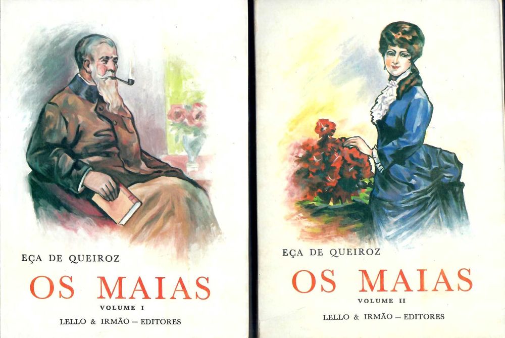 EÇA DE QUEIROZ «Os MAIAS» 2 Vols. Edição Lello & Irmão