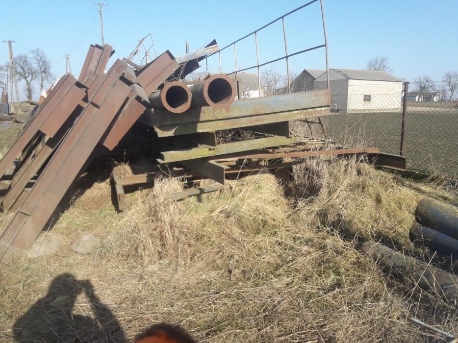 Złom użytkowy konstrukcja stalowa pod redler wieża pod podajnik pomost