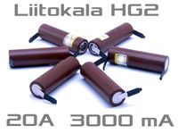 акумулятор високотоковий 18650 Liitokala Lii HG2 N з контактами 20А