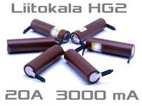 Акумулятор високотоковий 18650 Liitokala Lii HG2 N з контактами 20А