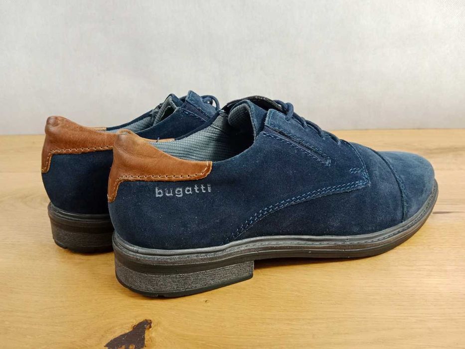 Bugatti, Półbuty, skóra naturalna, rozmiar 40