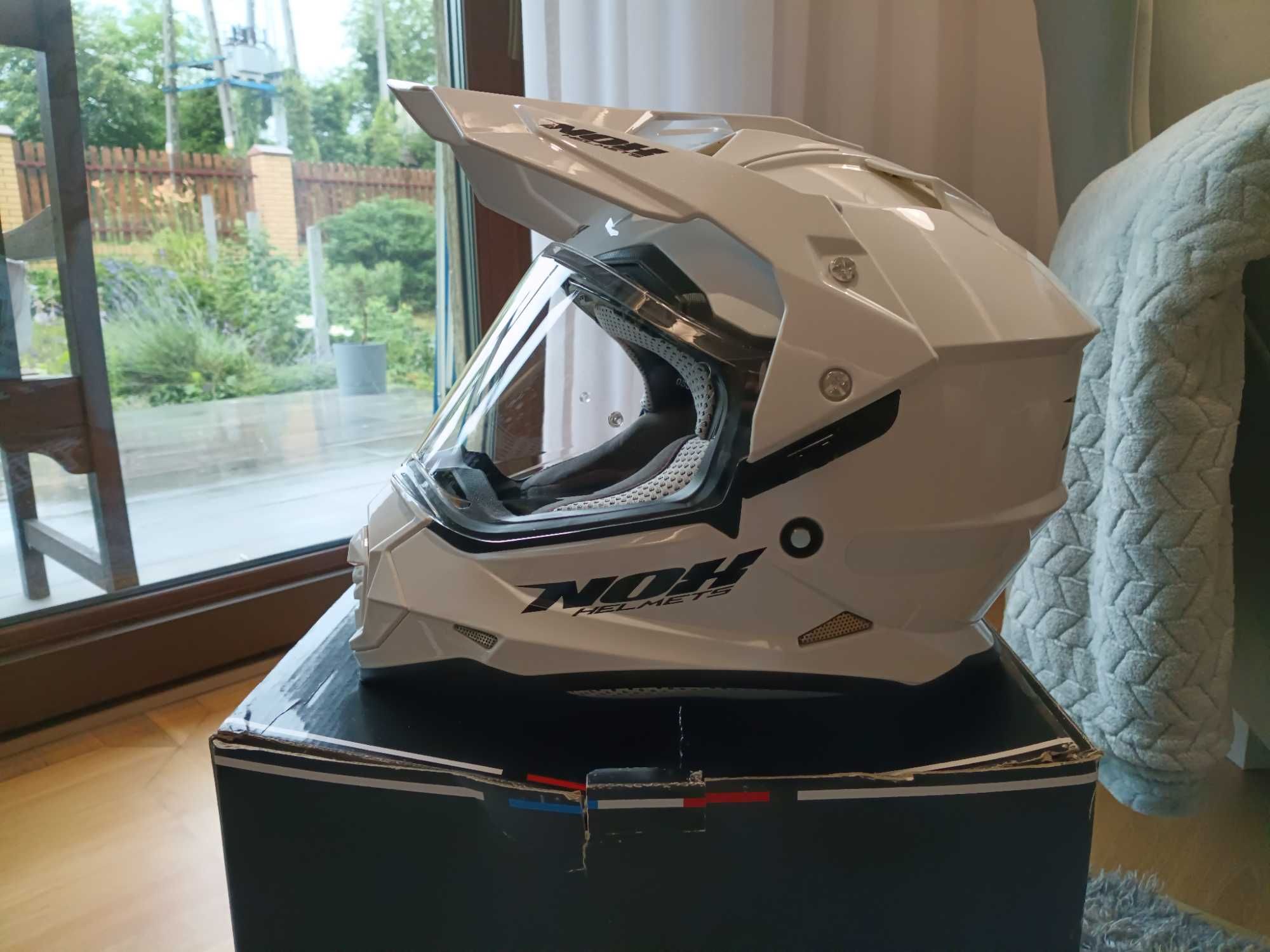 Kask motocyklowy NOX N321 biały