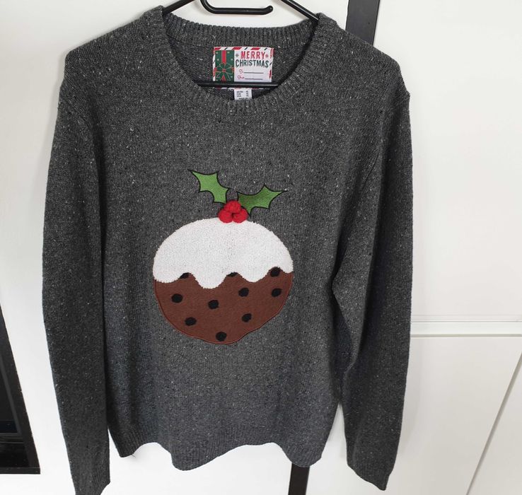 Sweterek, zimowy, świąteczny, 100% akryl, Cedar Wood State, rozmiar XL