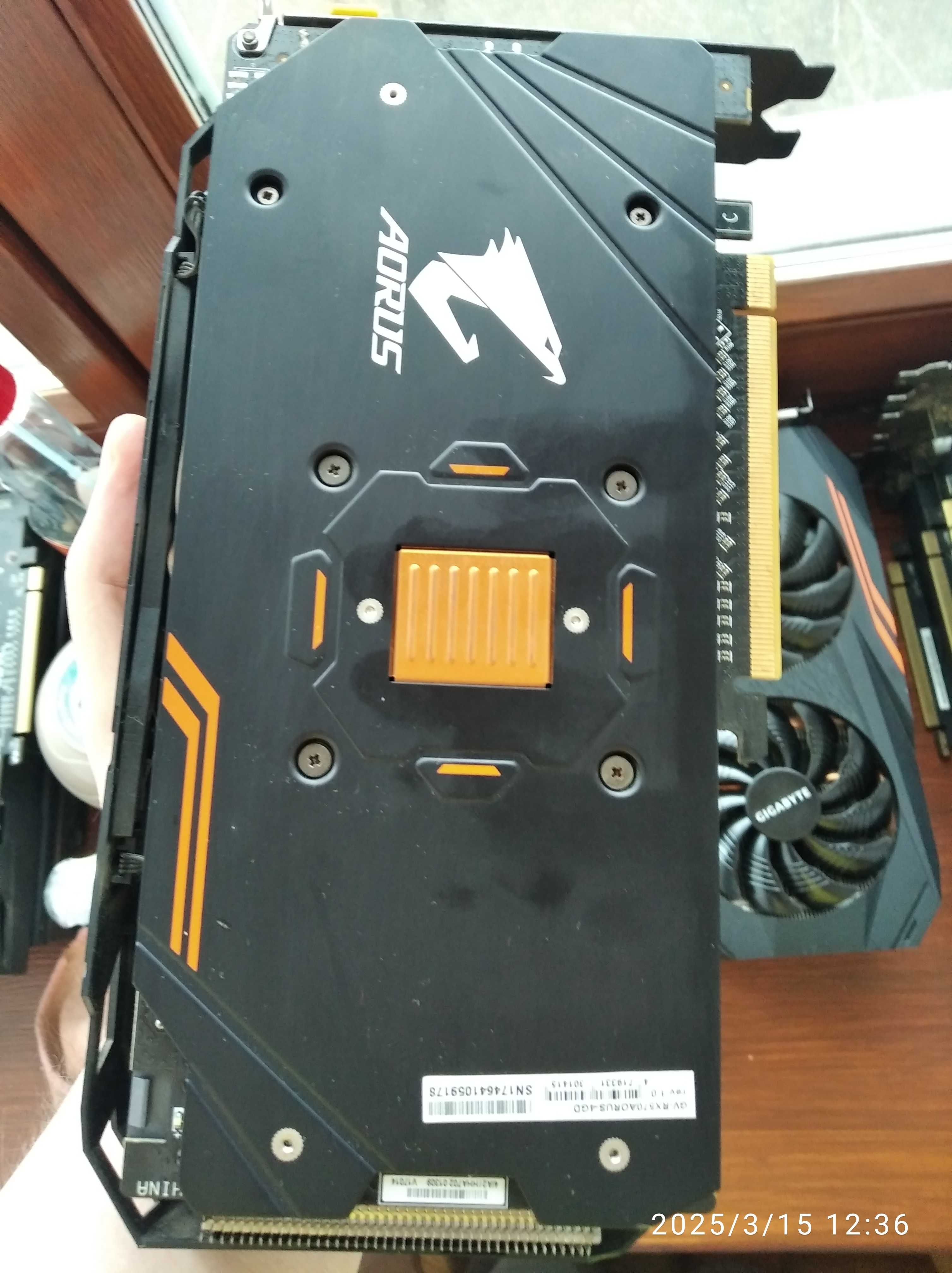 Видеокарта Gigabyte RX 570 4gb 256 bit, в наличии 4 штуки