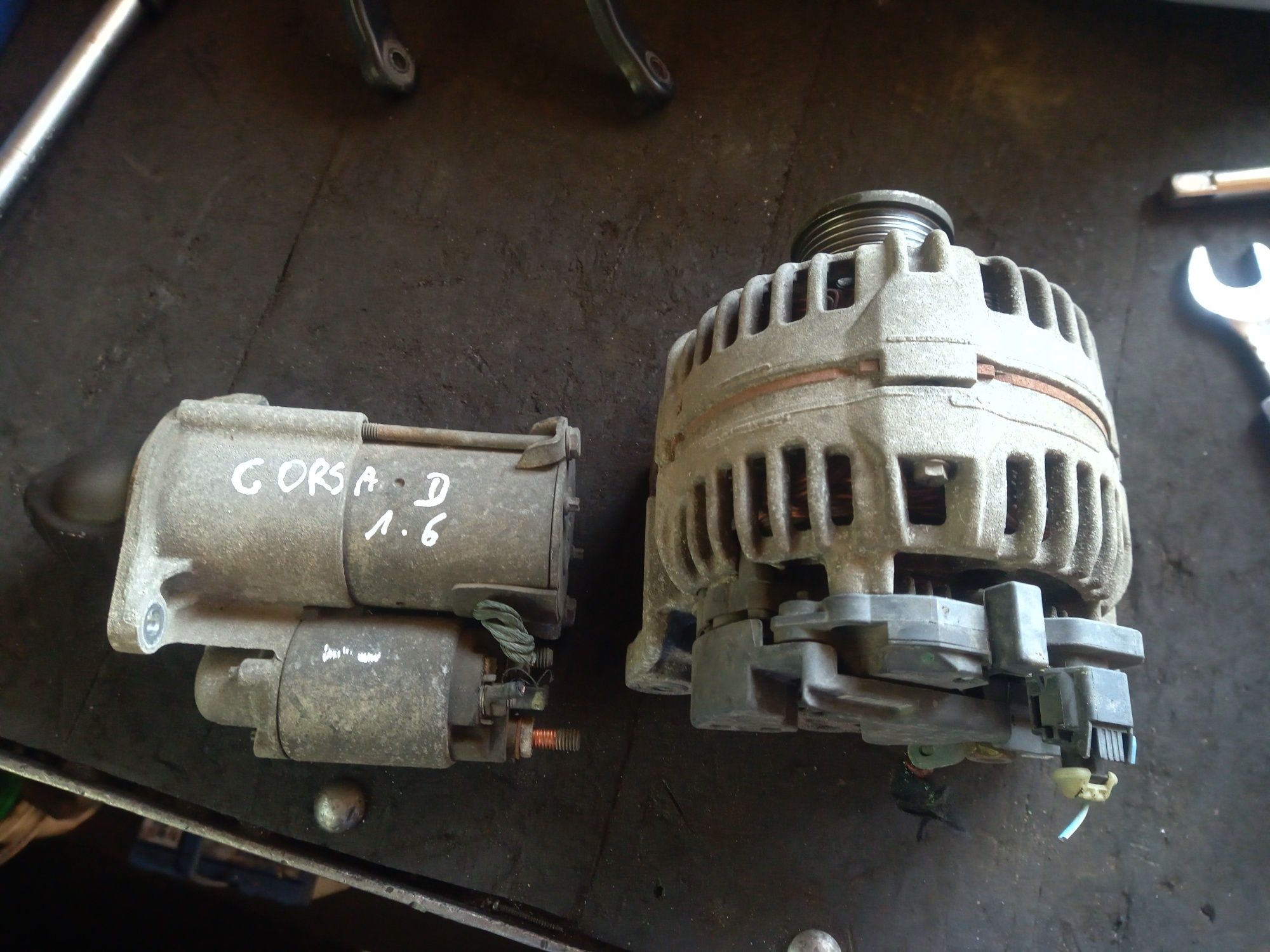 Opel Corsa d rozrusznik alternator 1.6