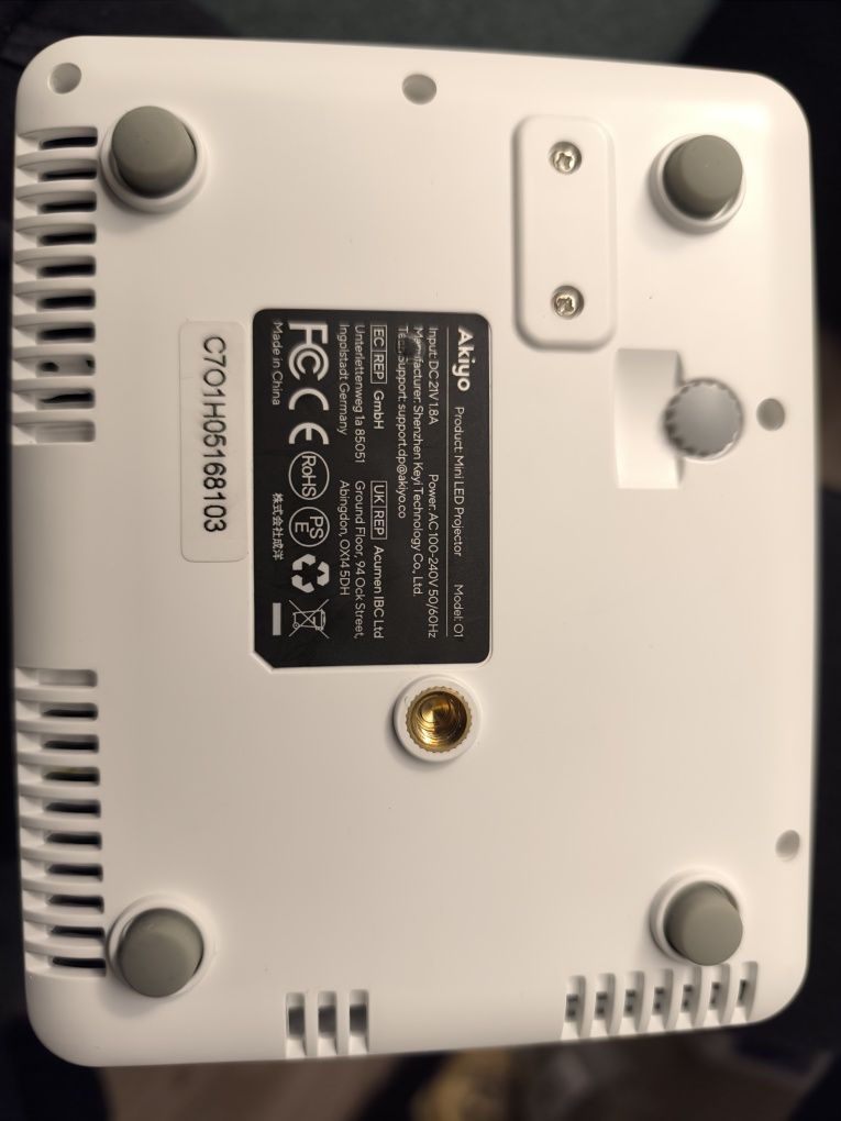 Projektor mini LED AKIYO 01 stan idealny