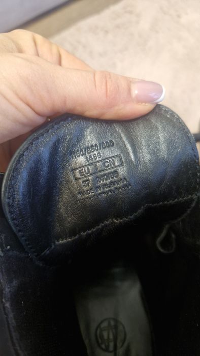 Чоботи шкіра Massimo Dutti