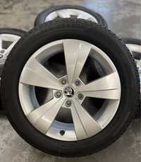 Koła Całoroczne 17 Skoda Superb 5x112 Felgi 215/55R17 Wielosezon