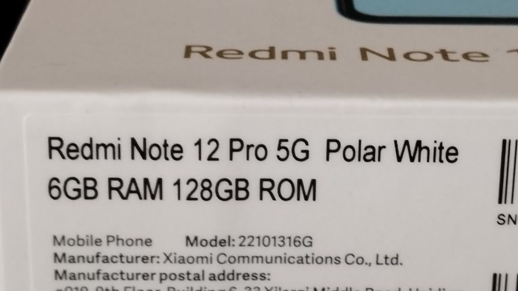 Xiaomi Note 12 Pro 5G
