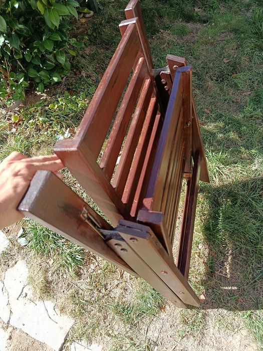 Cadeira de Jardim Inclinável em Madeira