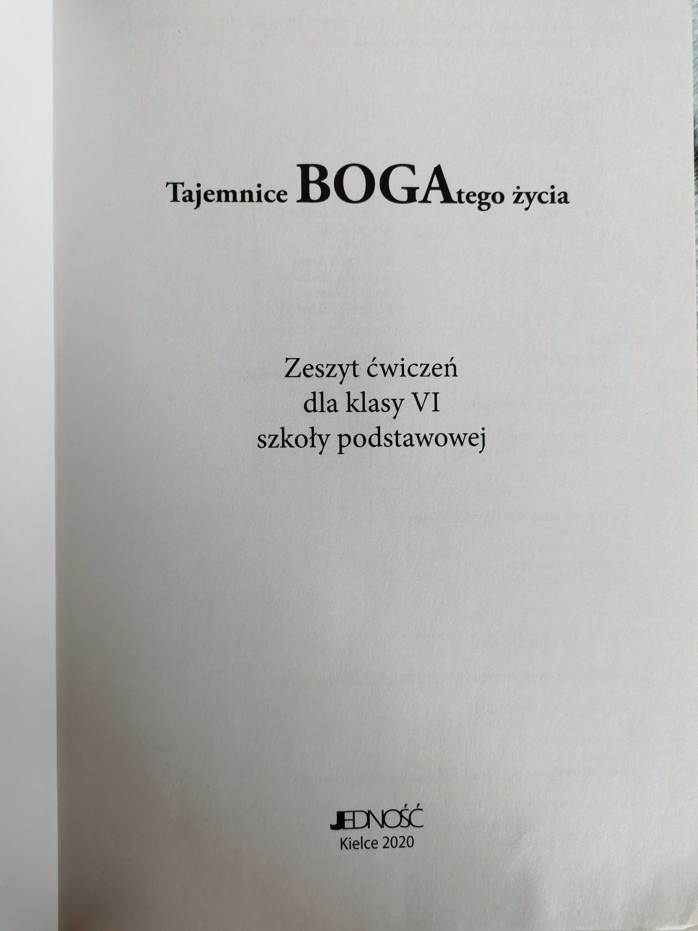 Religia SP 6 Tajemnice BOGAtego życia ćw. Jedność E Kondrak Parszewska