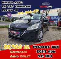 Peugeot 208*Rok 2014*1,6 e-HDI*92 KM*Tablet*Navi*