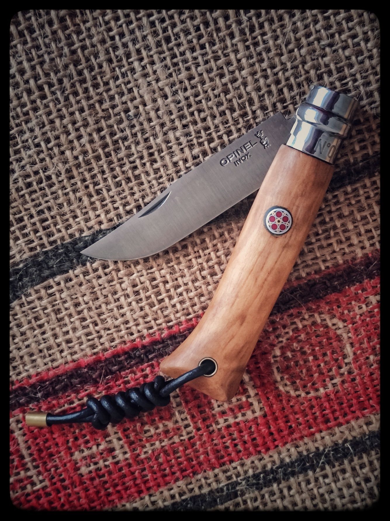Nóż Opinel Olive nr 8 Custom mod