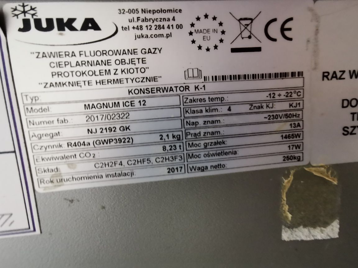 Konserwator do lodów JUKA Magnum ice 12