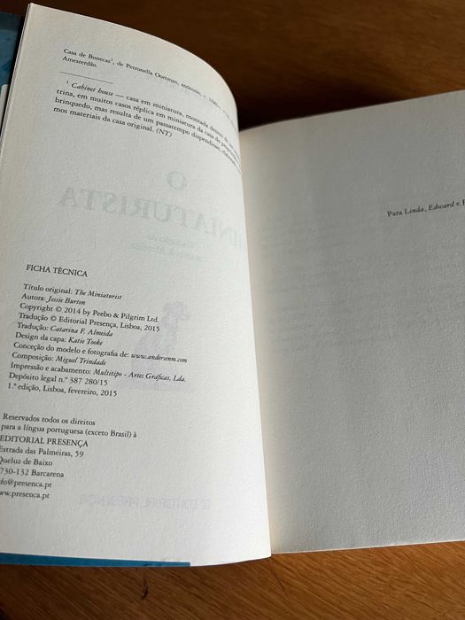 O MINIATURISTA      Jessie Burton