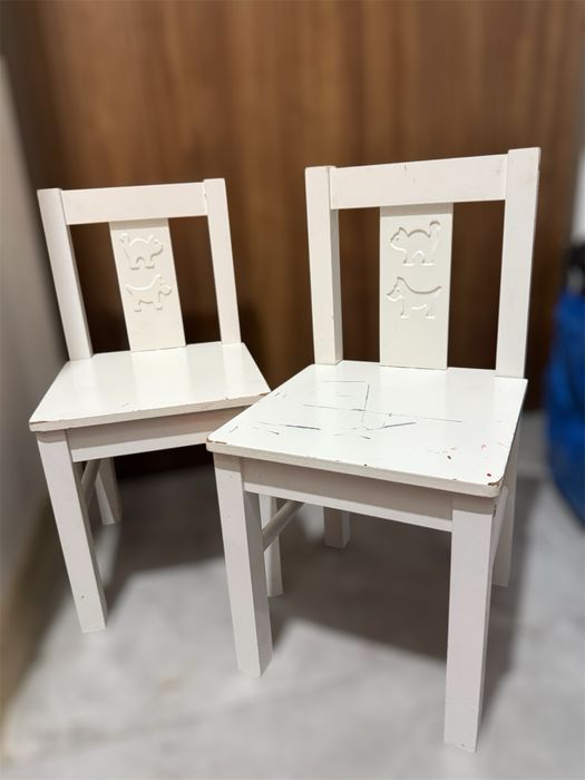 Za darmo oddam dwa dziecięce krzeselka IKEA