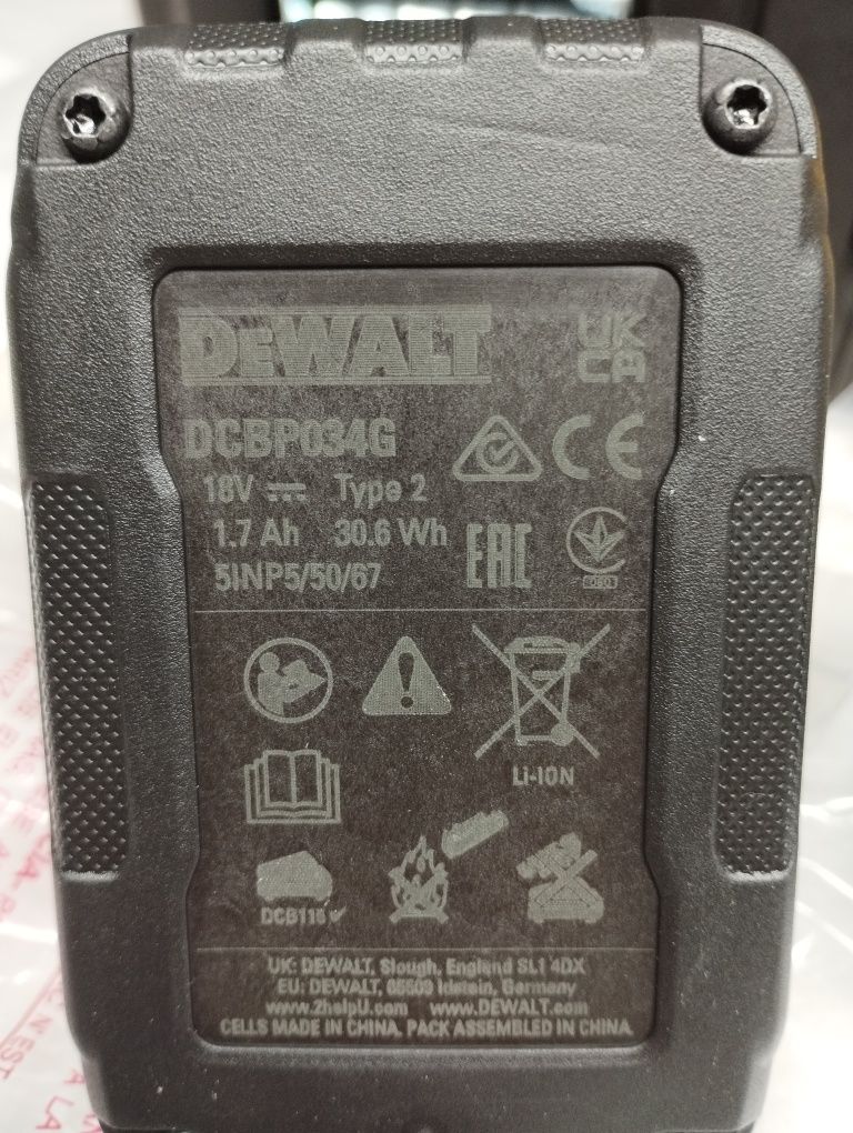 Nitownica Dewalt DCF414E2GT