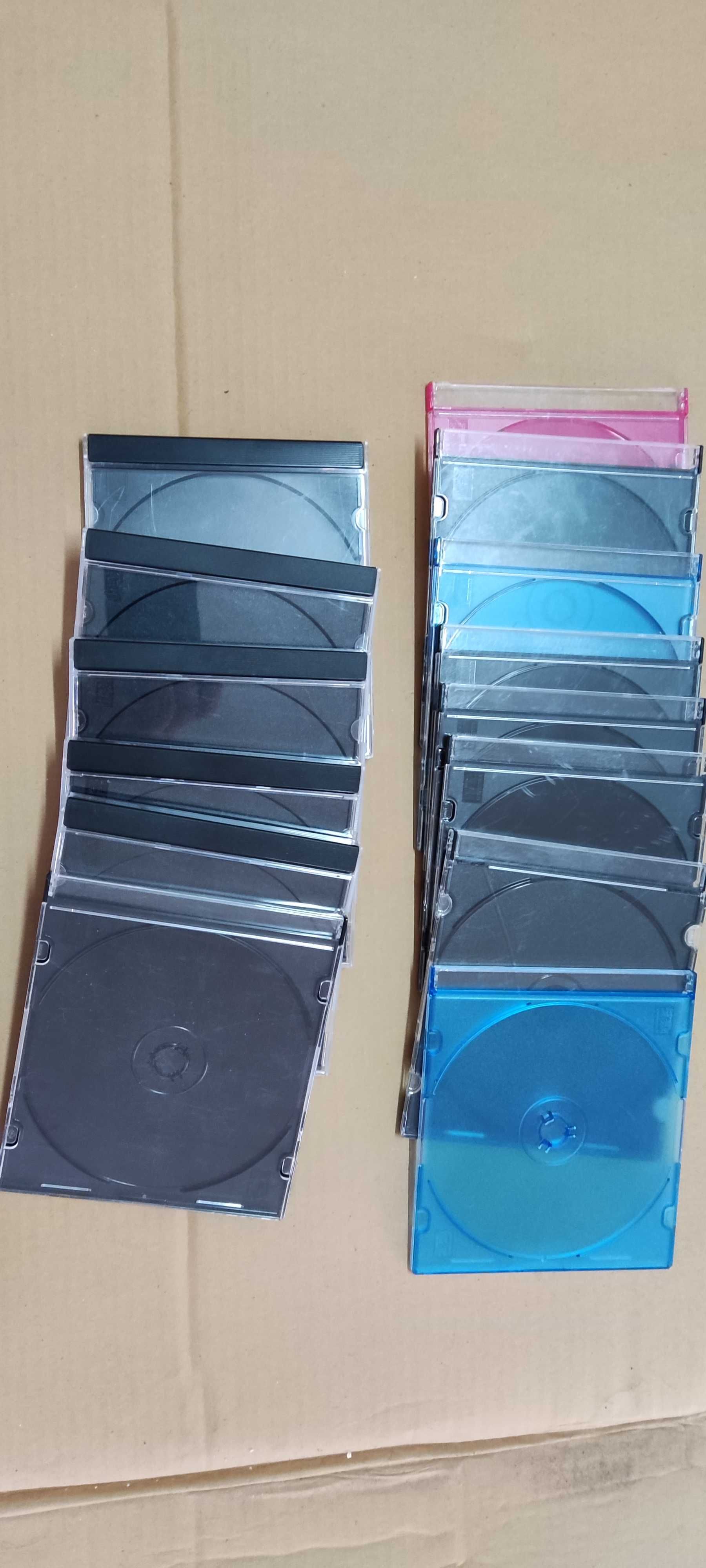 Caixas CD e DVD usadas