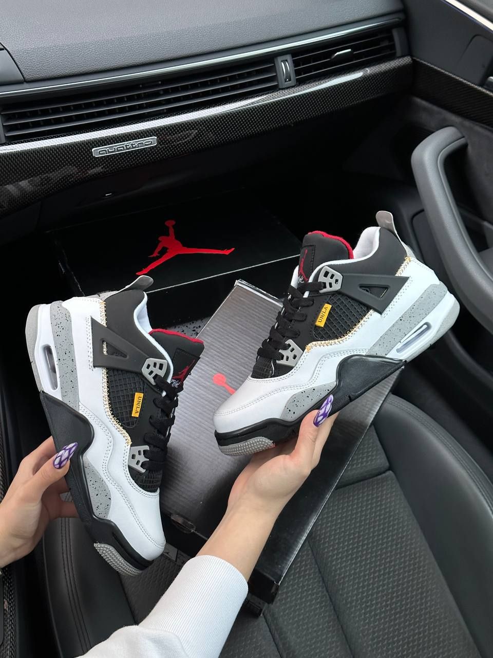 Женские кроссовки Nike Jordan 4 жіночі кросівки Демі  шкіра найк
