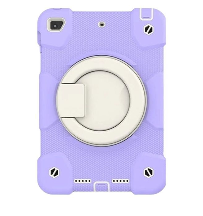 Pancerne Etui z Obrotową Podstawką do iPad Mini 4/5 7.9 Cala Fioletowe