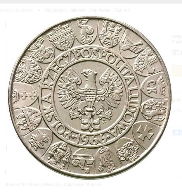 100 złotych - Mieszko i Dąbrówka - 1966 rok