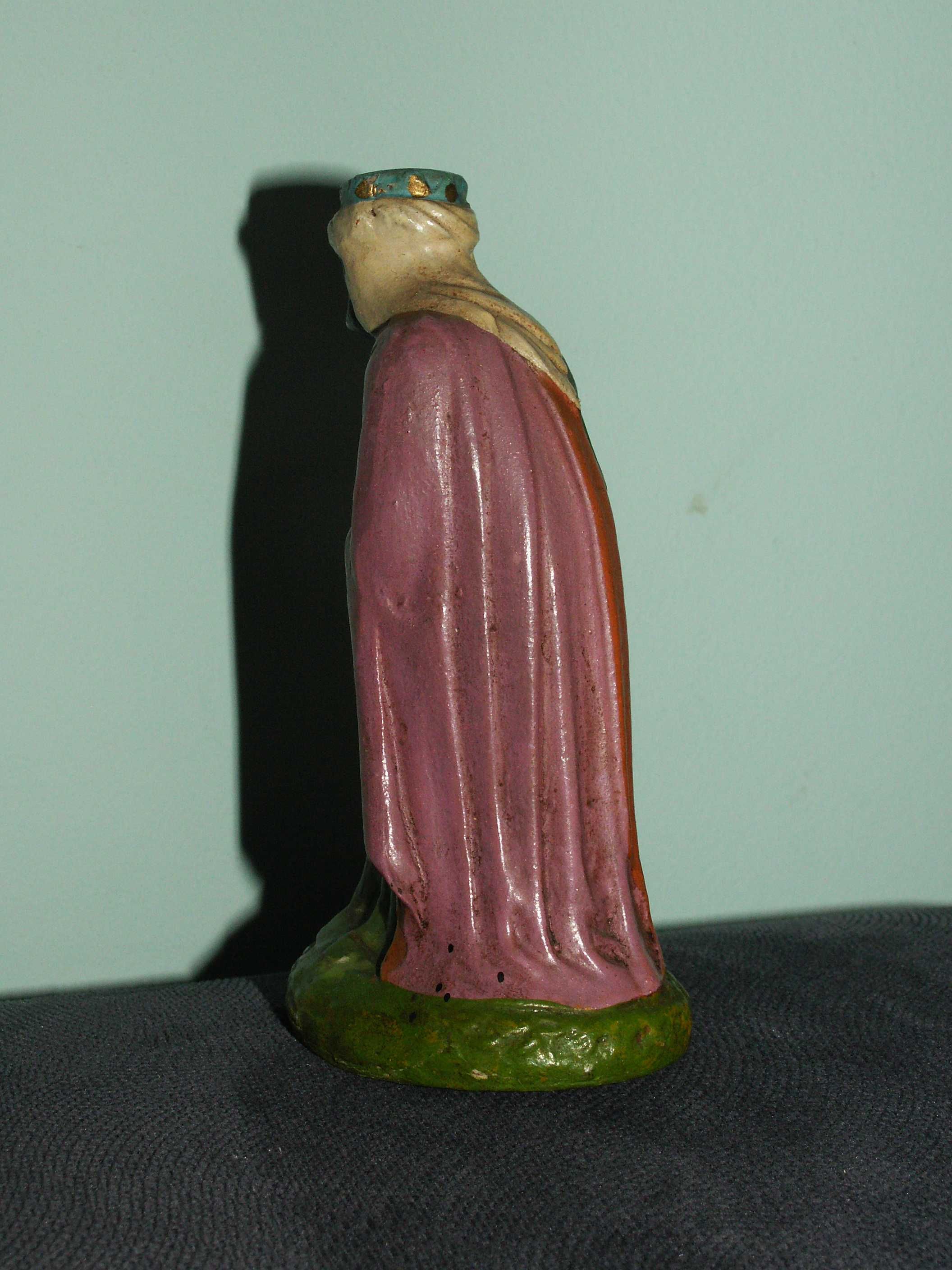 Stara Figurka do szopki bożonarodzeniowej KRÓL- uszkodzony z pap mache