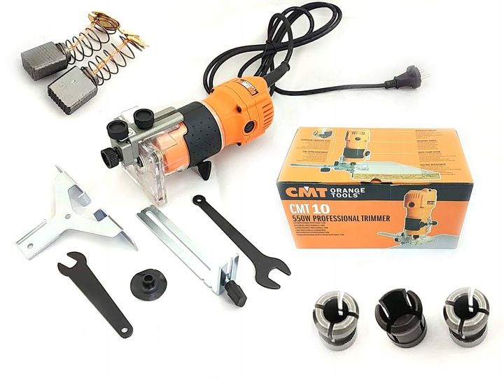 Cmt Frezarka Ręczna Cmt10 Trymer 6,35, 6, 8mm 550w