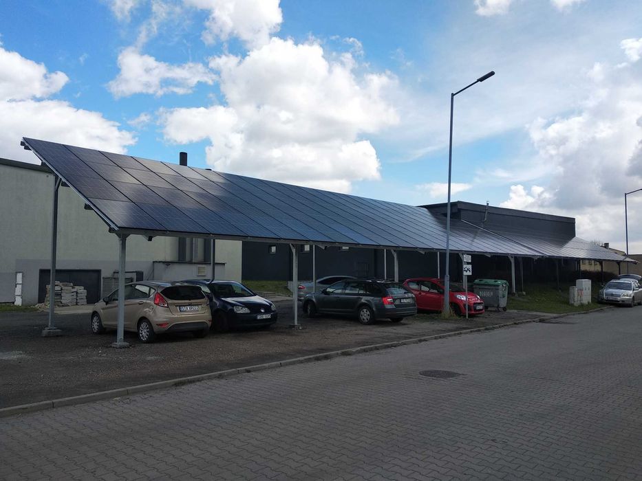 Wiatol wiata garazowa pod fotowoltaike carport wiaty panel