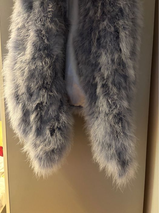 Kamizelka  z piorek strusich