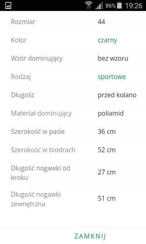 Spodenki damskie( kolarki)OTTO