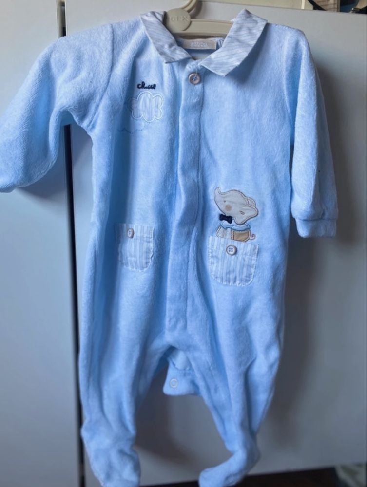 3 babygrows chicco 56 cm