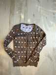 Sweter w serca serduszka zapinany Montego r S