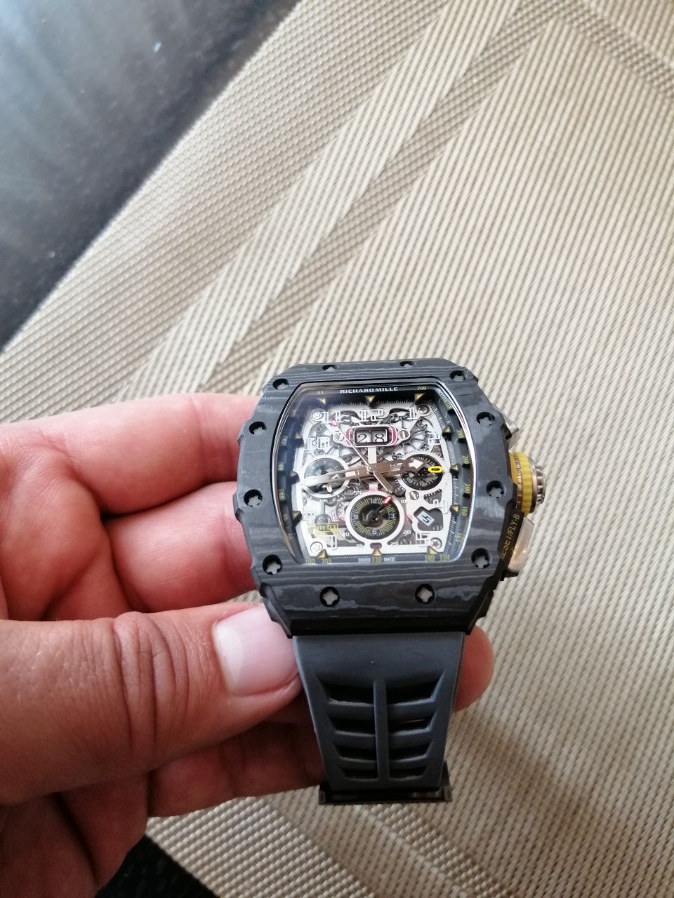 Zegarek Richard mille karbon automat