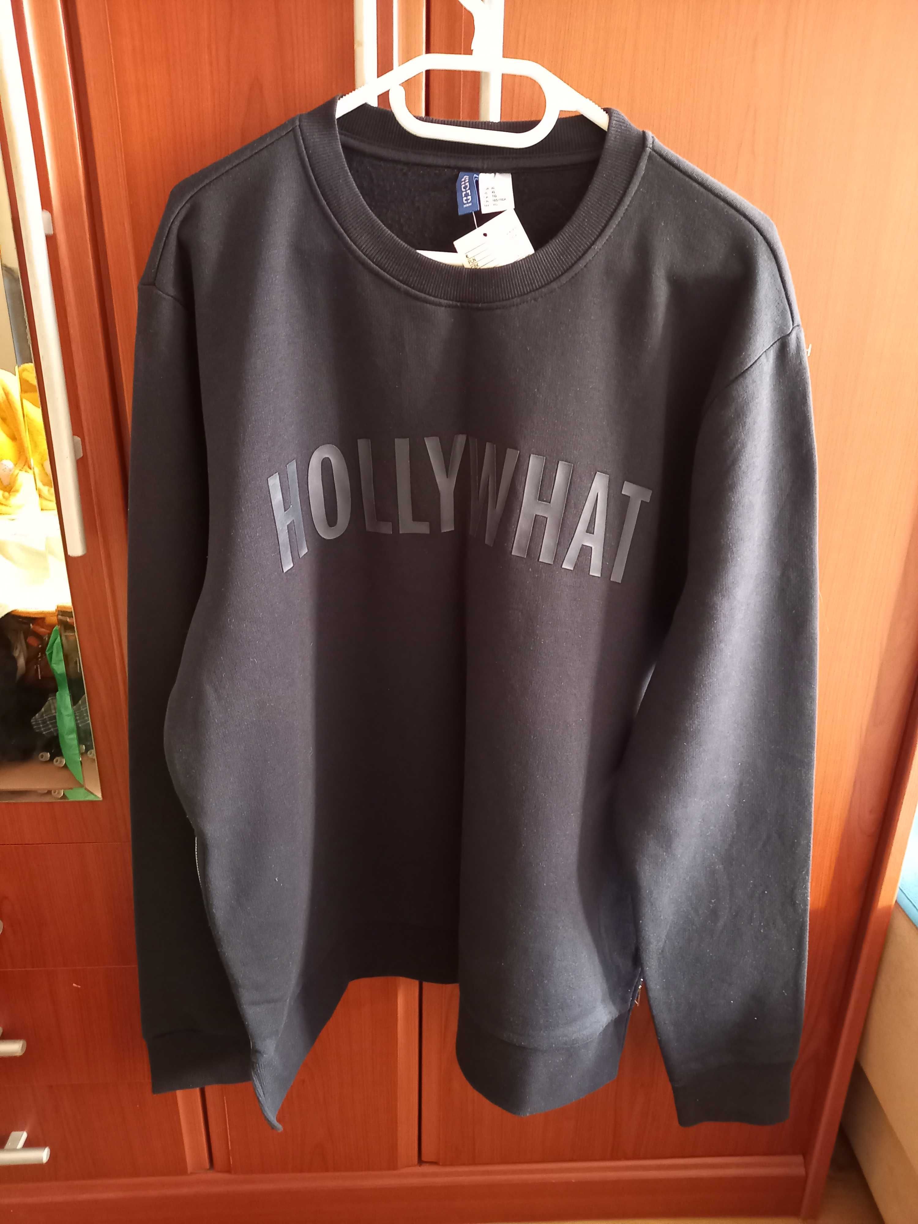 Nowa bluza męska H&M  XL granatowa zamki Hollywhat