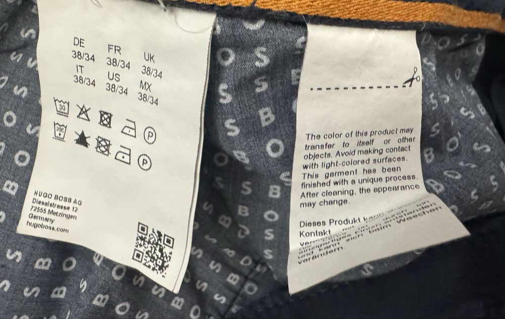 Hugo Boss męskie eleganckie spodnie proste bawełna L/XL extra stan