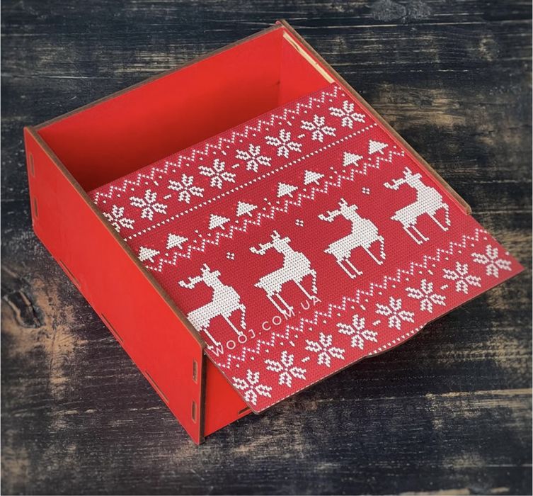 Świąteczne pudełko dekoracyjne / organizer