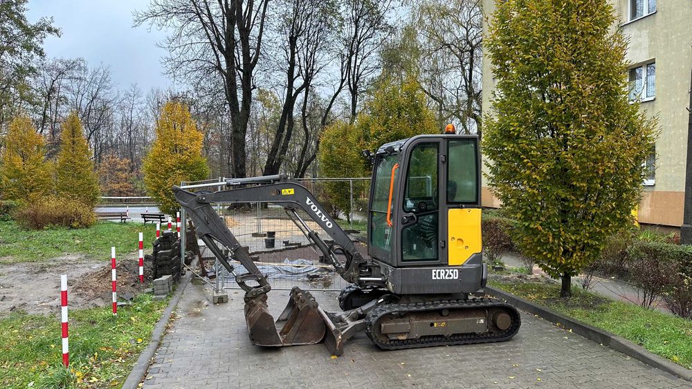 Minikoparka - VOLVO ECR25D FL 2019 R - komplet łyżek - 1768 mth