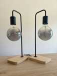 2 candeeiros mais lampadas